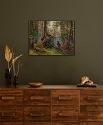 Алмазная (кристальная) мозаика Фрея GTG-ALPD-225, Утро в сосновом лесу. Иван Шишкин, на подрамнике, 50х40 см