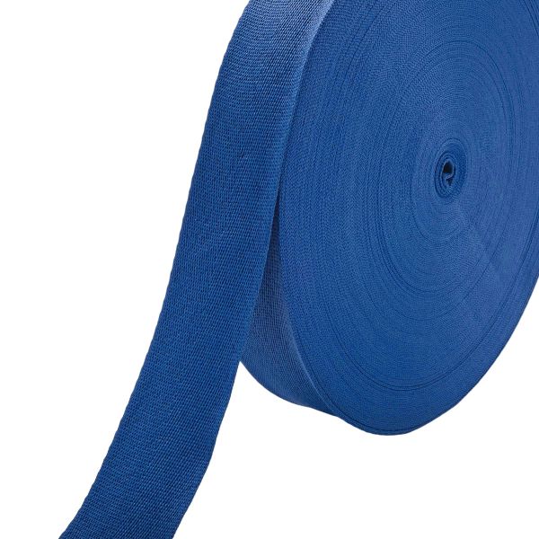 Тесьма (лента) киперная 40 мм / 50 метров, 13 г/м, 100% полиэфир, 20 синий
