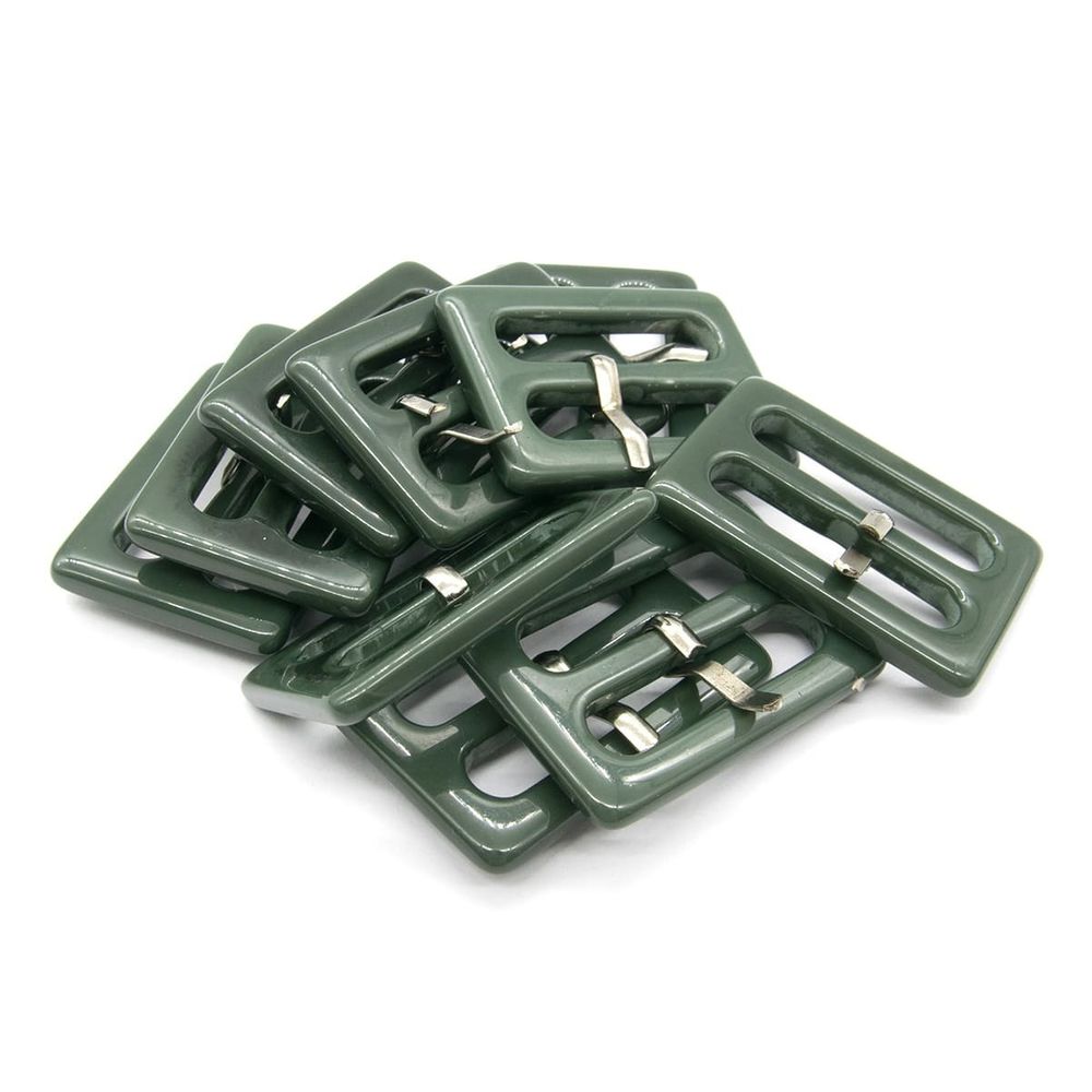 Пряжка с язычком 30 мм, 870 хаки, 10 шт /TOS/