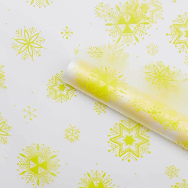 Пленка матовая Салютики 70см*10 м (желтый) 4972