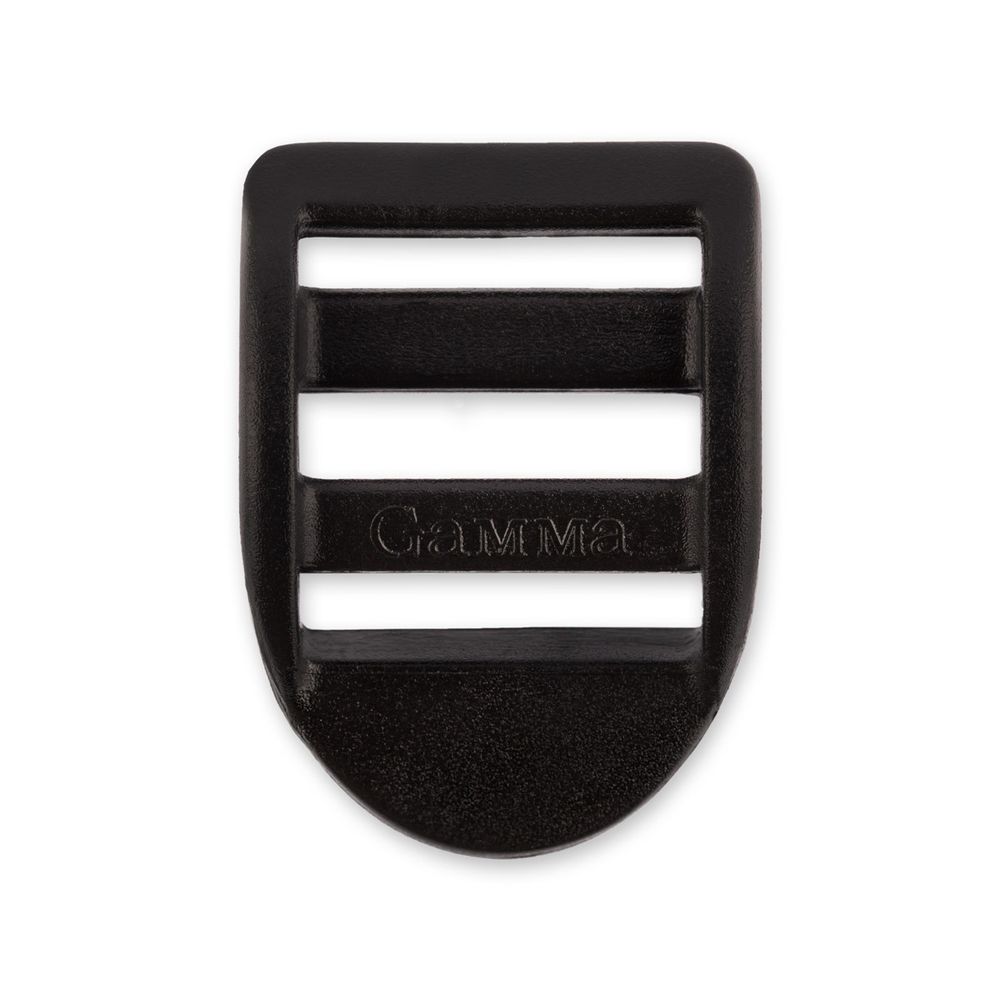 Пряжка регулировочная силовая пластик 19 мм, 100 шт, черный, Gamma SAM002