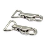 Карабин металл 25.0 мм (62х31 мм), никель, 6 шт