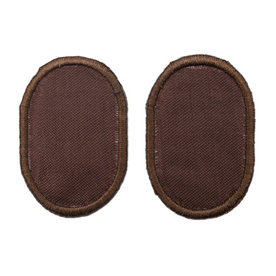 Термоаппликация Овал 4,5х3см, уп., 2 шт, цв.коричневый