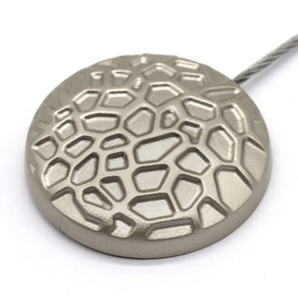 Магнитные клипсы для штор "Сота" с тросом, 30см ⌀35, 27, 10 шт