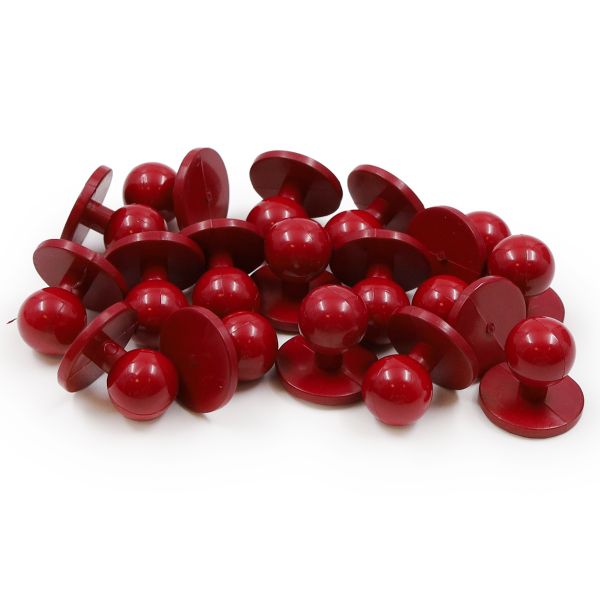 Пукля поварская, цветная, 10 мм (с520 бордо) П-10, 500 шт