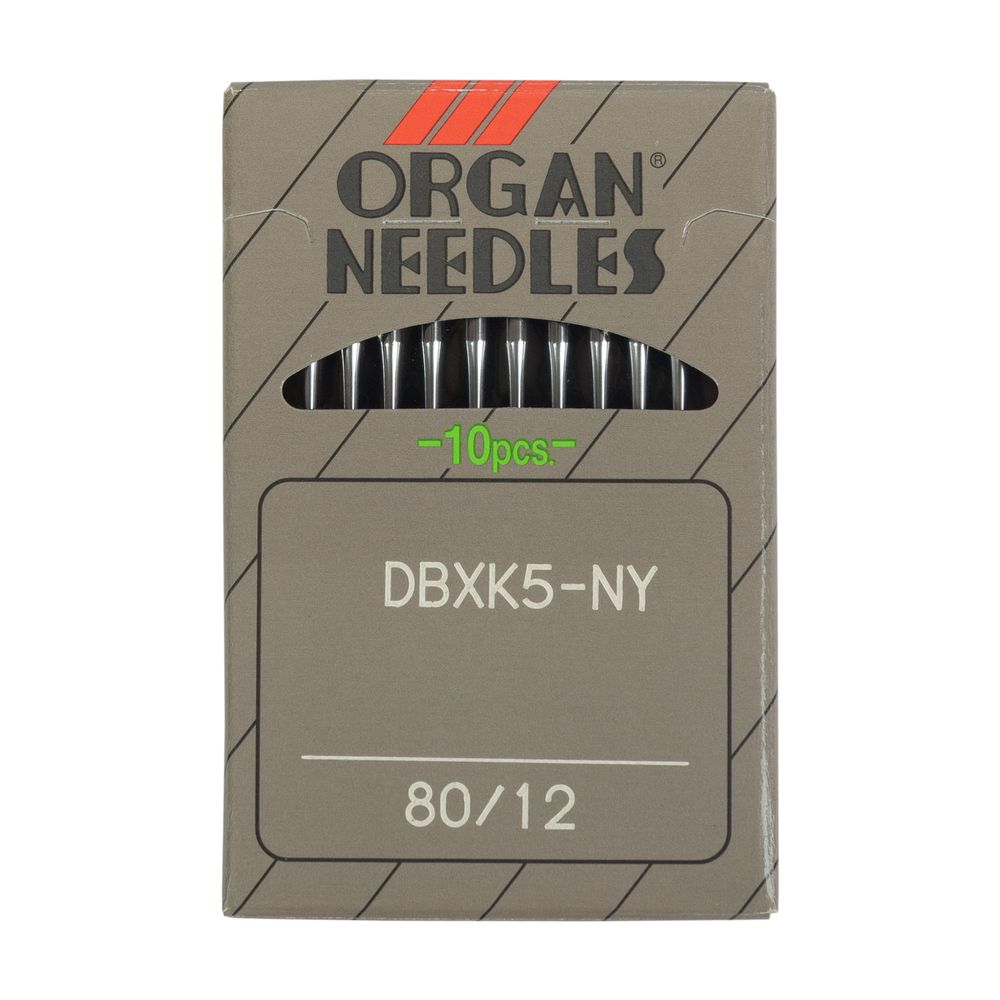 Иглы для промышленных швейных машин Organ DBхK5 10 шт, 080