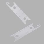 Фиксатор шнура шторной ленты 95мм прозрачный, 50 шт