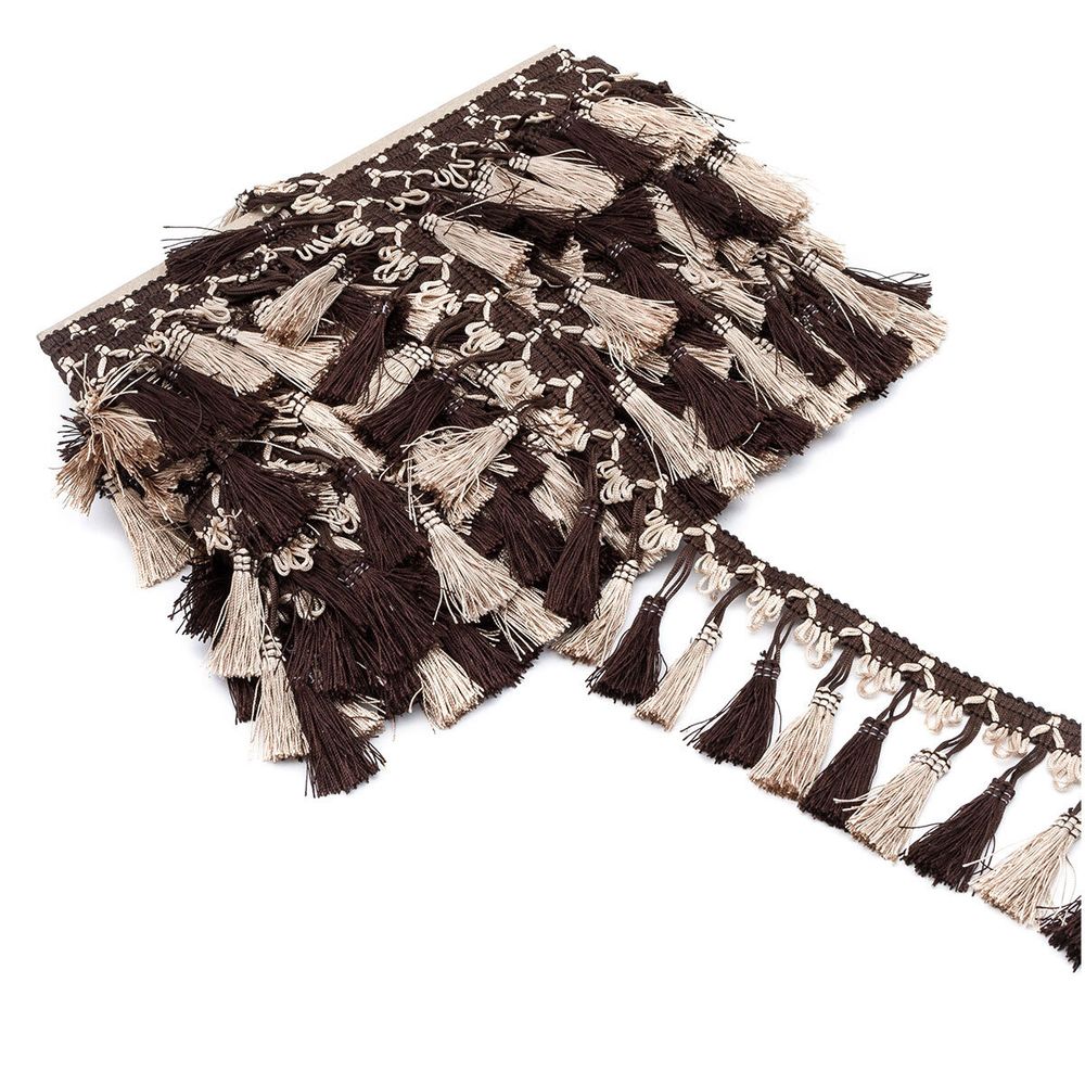 Бахрома отделочная 115.0 мм / 10 метров, с кистями, (195-200), 878