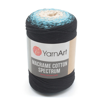 Пряжа YarnArt (ЯрнАрт) Macrame Cotton Spectrum / уп.4 мот. по 250 г, 225м, 1310
