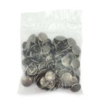 Часть кнопки Альфа (S-образная) ⌀15 мм (A-часть), 5/15 темное серебро, 100 шт, BIG