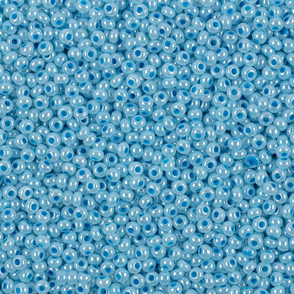 Бисер Preciosa круглый 10/0, 2.3 мм, 500 г, 37365 (Ф355) св.голубой