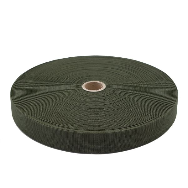 Резинка вязаная 25.0 мм / 25 метров, оливка