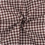 Ткань для пэчворка Peppy Бабушкин сундучок, рулон 112 см / 5 метров, БС-07 гусиная лапка коричневый, Peppy