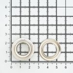 Люверсы металл ⌀13.0 мм (внутр.), h7 мм (внутр.), №28, металл, New Star, никель, уп≈1000 шт