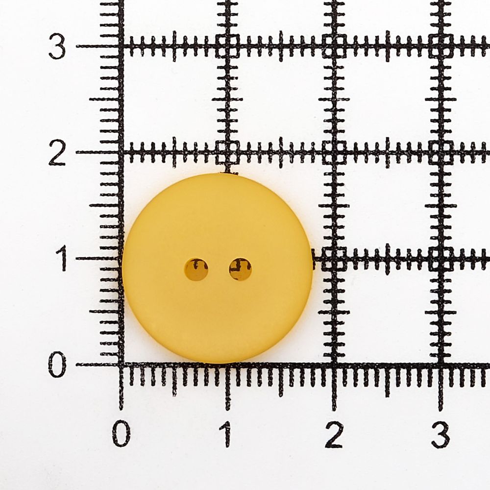 Пуговицы на 2 прокола 28L (18мм), пластик (col.11 желтый), CR-K18M, 144 шт
