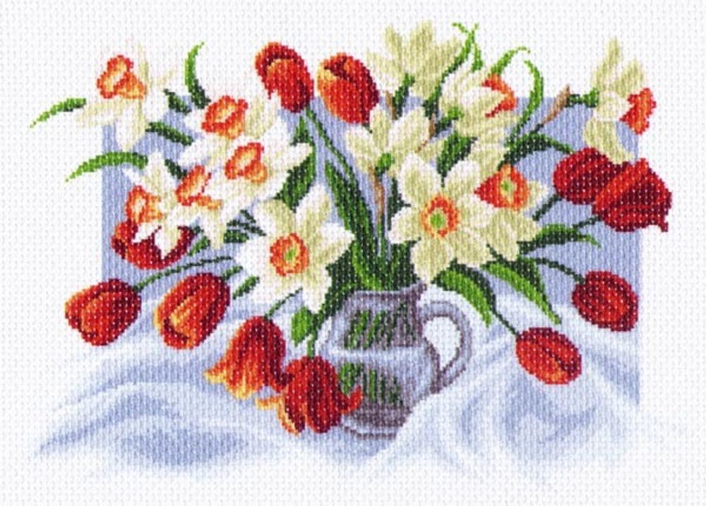 Рисунок на канве Матренин Посад 37х49 - 1226 Весенние цветы