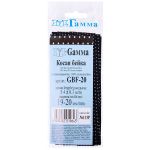 Косая бейка хлопковая 20 мм / 5 шт по 5.4 метра, №113P черный/белый горох, Gamma GBF-20