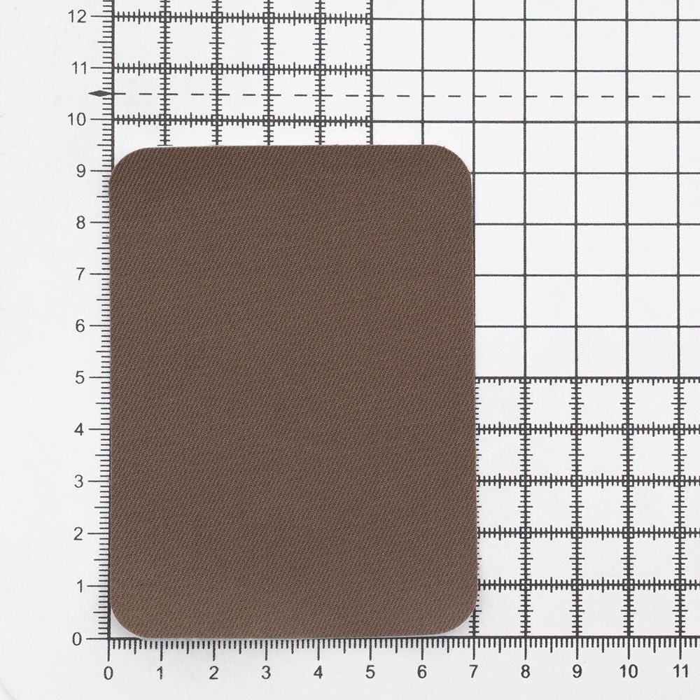 Термозаплатка, ткань, 70x95мм (коричневый (brown)), AZ03, 2 шт