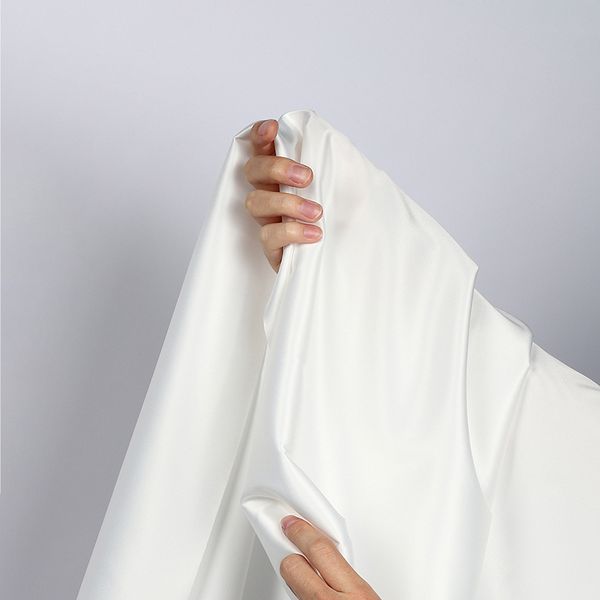 Атлас стрейч для нижнего белья 107 г/м², 125 см / 25 метров, 0180 цв.белый