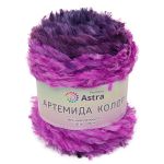Пряжа Astra Premium (Астра Премиум) Артемида Колор / уп.1 мот. по 150 г, 80 м, 01 фиолетовый секционный