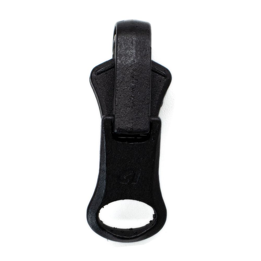 Слайдер (замок) для молнии трактор Arta Т6 (6 мм), реверсивный, 077 черный, уп.10 шт