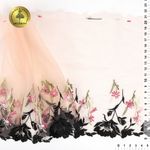 Кружево на сетке (вышитое) 210мм цв.мульти, левая, 6,85м, Kruzhevo