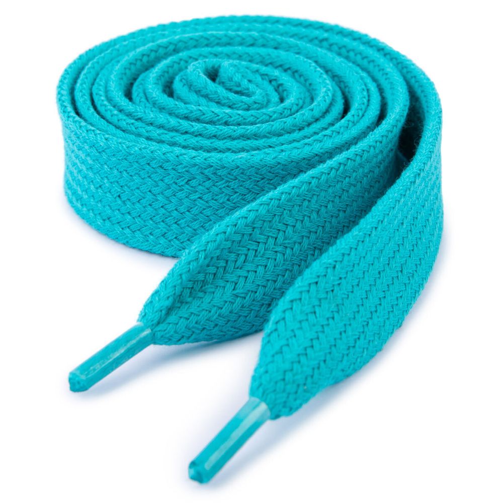 Шнур плоский для худи ⌀21.0 мм, 120 см, 10 шт, 700172 ярко-бирюзовый, р.60239/120И