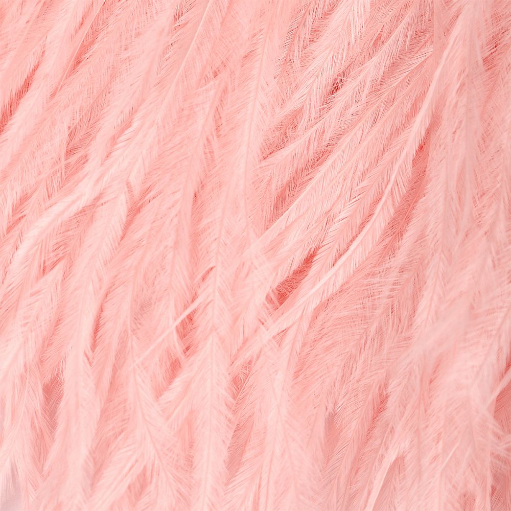 Перья на ленте Страус 15 см, FBY-15-122, цв. кремовый, 2м