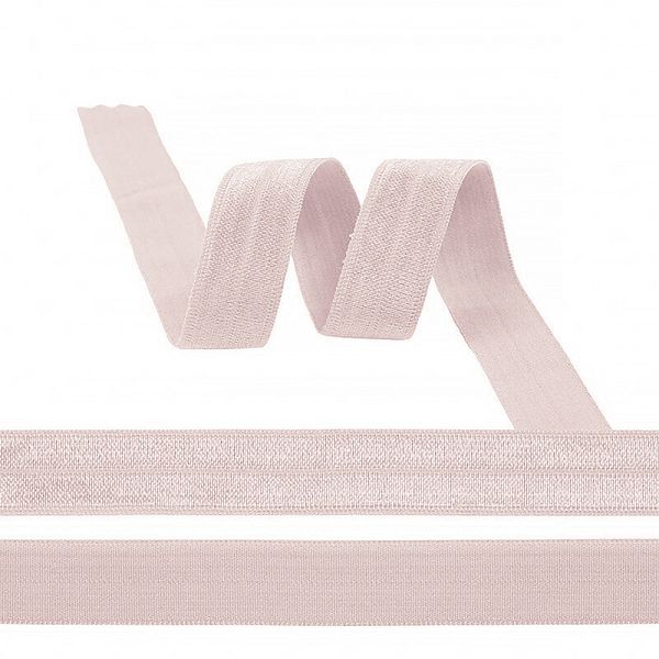 Резинка бельевая (окантовочная) блестящая 20.0 мм / 50 метров, S185 серебристый пион