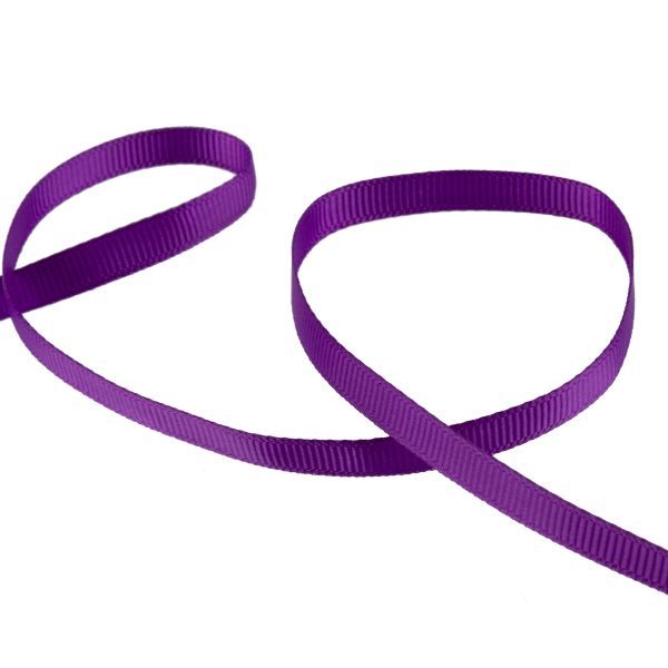 Лента репсовая нарезка _6.0 мм / 10 шт по 5.4 метра, 113 фиолетовый, Gamma GR-06