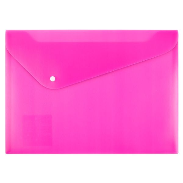 Папка-конверт с кнопкой A4 180 мкм волокно, 20 шт, розовый EC211130013, Expert Complete