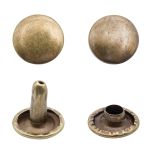 Хольнитены двухсторонние ⌀9 мм, h=9 мм, сталь, New Star №33.5, антик, уп.≈2000 шт