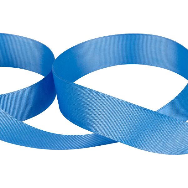 Лента репсовая нарезка 25.0 мм / 5 шт по 5.4 метра, 098 т.голубой, Gamma GR-25