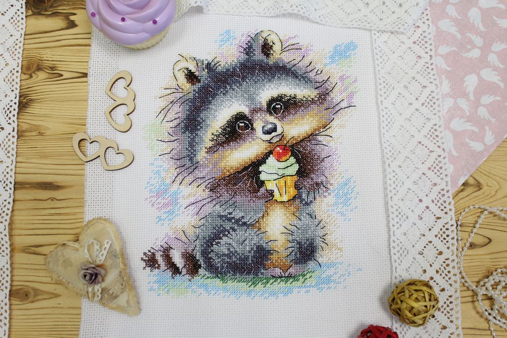 Набор для вышивания нитками МП Студия (Жар-птица), Угощайтесь 18х22 см