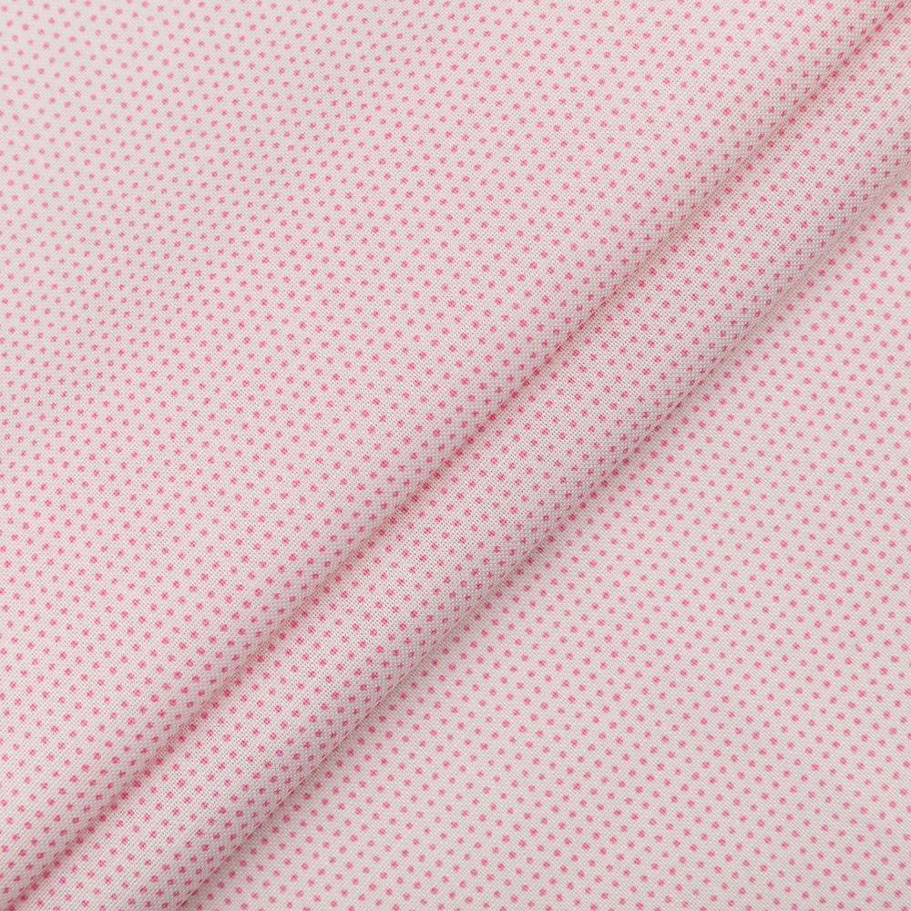 Ткань для пэчворка PEPPY БАБУШКИН СУНДУЧОК ФАСОВКА 100х112 см, 140±5 100% хлопок, БС-30 мл.горох бл.розовый, Peppy БАБУШКИН СУНДУЧОК