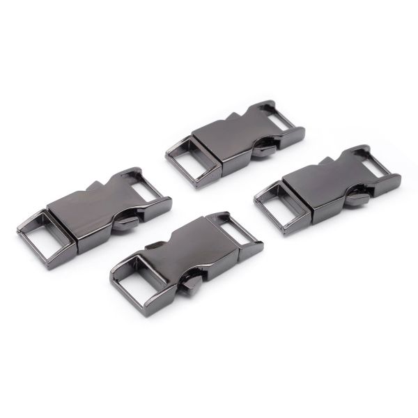 Фастекс (пряжка трезубец) металл 10 мм ушко, 34х14 мм (чер.никель), 4 шт
