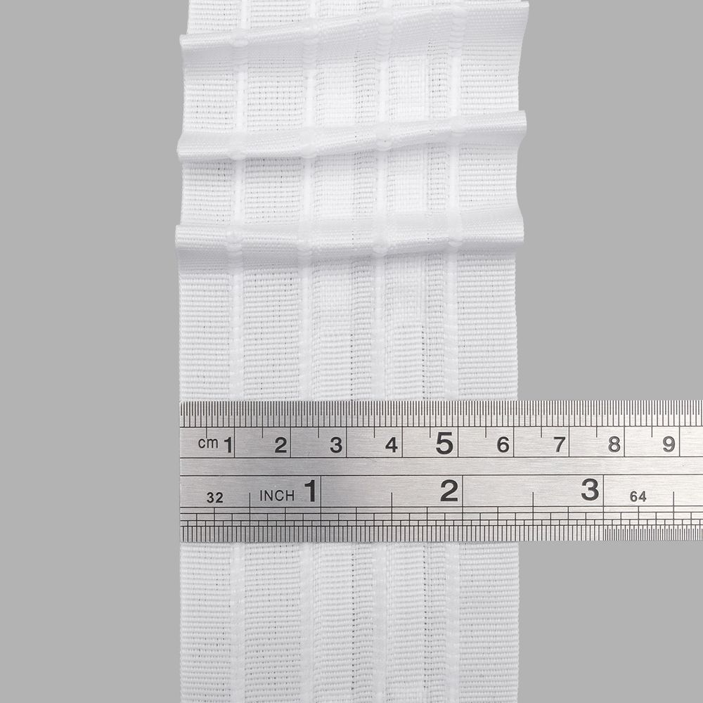 Лента (тесьма) шторная: сборка параллельная (1:2) 60 мм / 50 метров