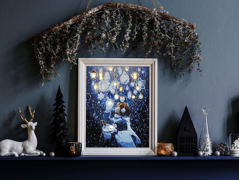 Картина по номерам Фрея PNB/PLDD-233, Волшебное свечение, (со светодиодами) 50х40 см