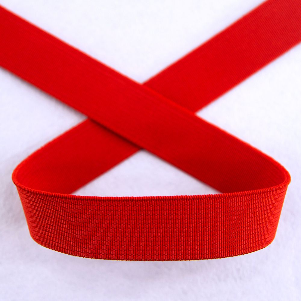 Резинка тканая 20 мм / 25 метров, красный, Pega /TOS/