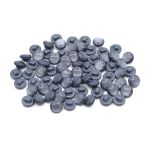 Пуговицы на ножке 18L (11мм), пластик (col.07 т.серый), 72 шт, CR P-45