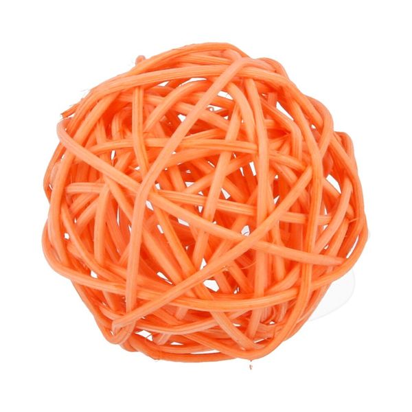 Шары декоративные из ротанга 5 см, 12 шт, №10 оранжевый, Blumentag BRF-5