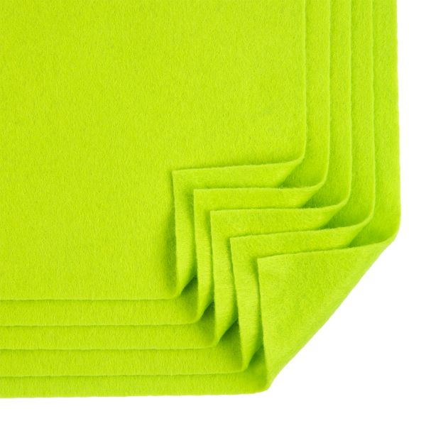 Фетр листовой 1 мм, 20х30 см, 5 шт, 039 салатовый, Blitz FKC10-20/30