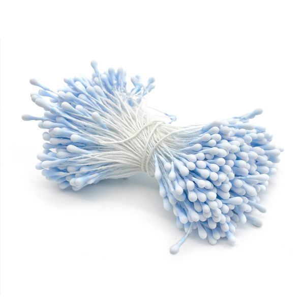 Тычинки для искусственных цветов 6см (синий), S090475