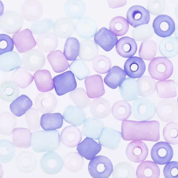 Бисер Zlatka 8/0, 100 г (10х10 г), №1014 микс меланж макарун, GR