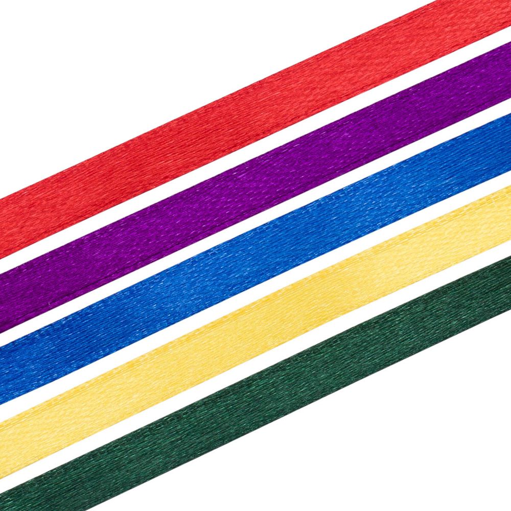 Лента атласная ассорти №2, 5 цветов по 0,6см*22,86м