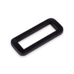 Рамка-прямоугольник пластик 32 мм, 100 шт, черный, Gamma FC41