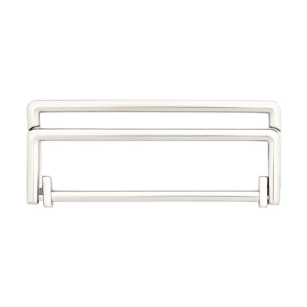 Пряжка прямоугольная 50 мм, металл (Nickel Серебро (никель)), МТ_1872, 6 шт