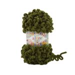 Пряжа Alize (Ализе) Puffy Fine / уп.5 мот. по 100 г, 14.5м, 620 хвойный мох