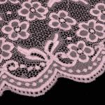 Кружево бельевое эластичное 400 мм / 13.72 м, цв. C344 пудровый