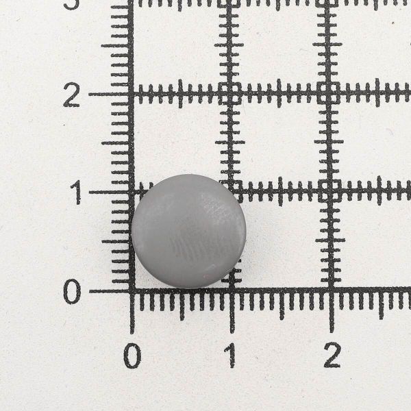 Пуговицы на ножке 18L (11мм), пластик (Gray (серый)), NE68, 72 шт